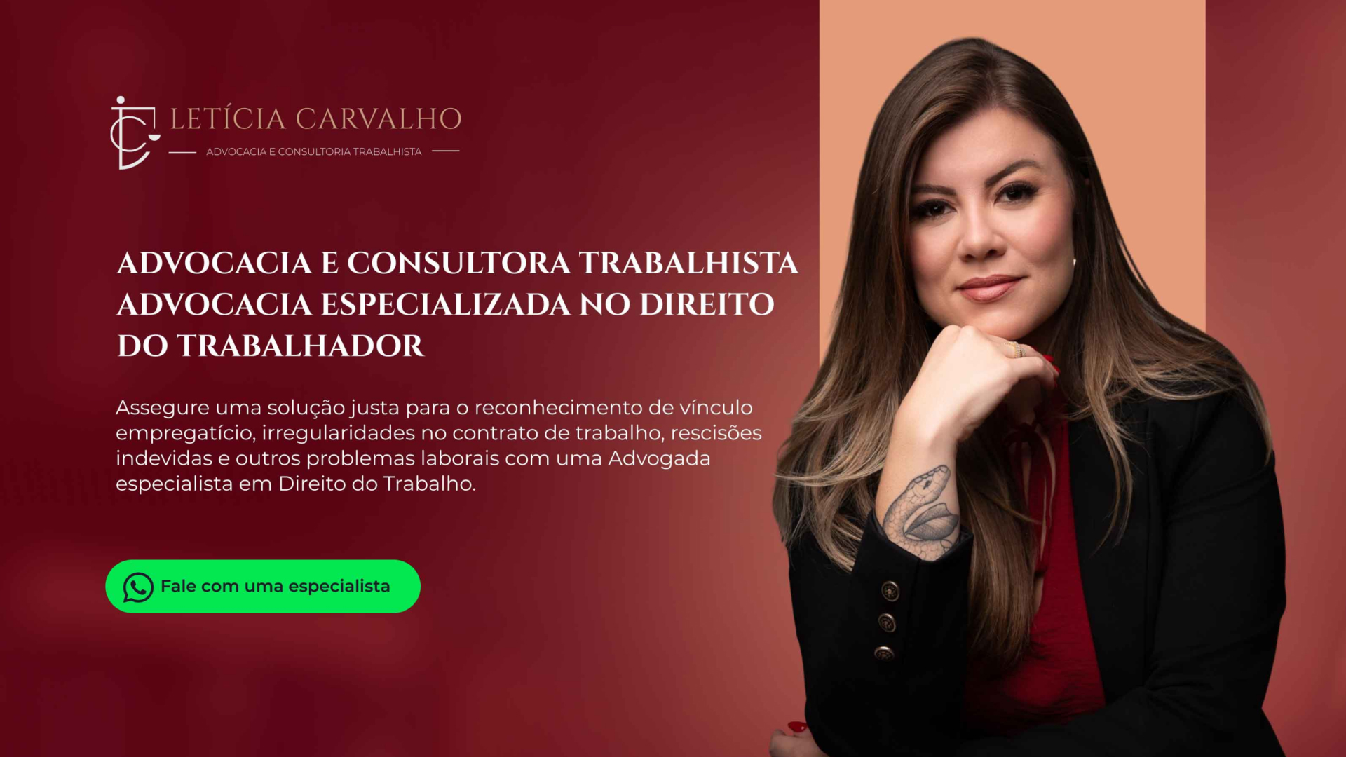 Dra. Letícia Carvalho — Advogada trabalhista